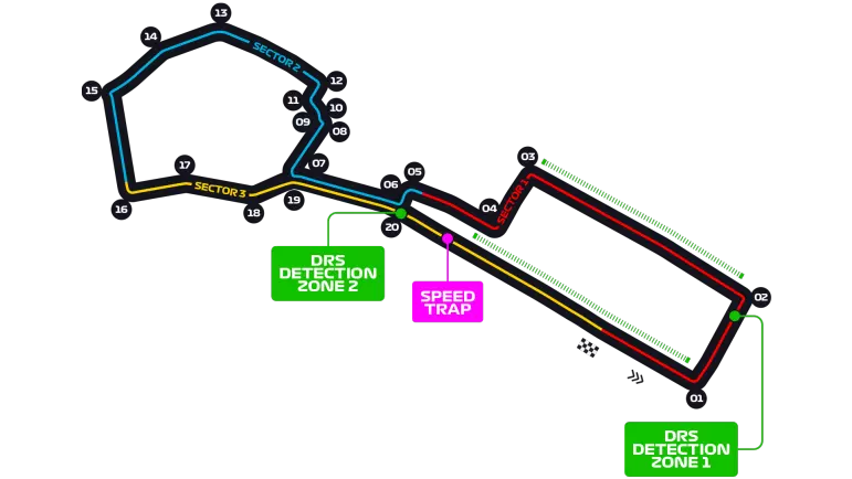 Baku City Circuit track map